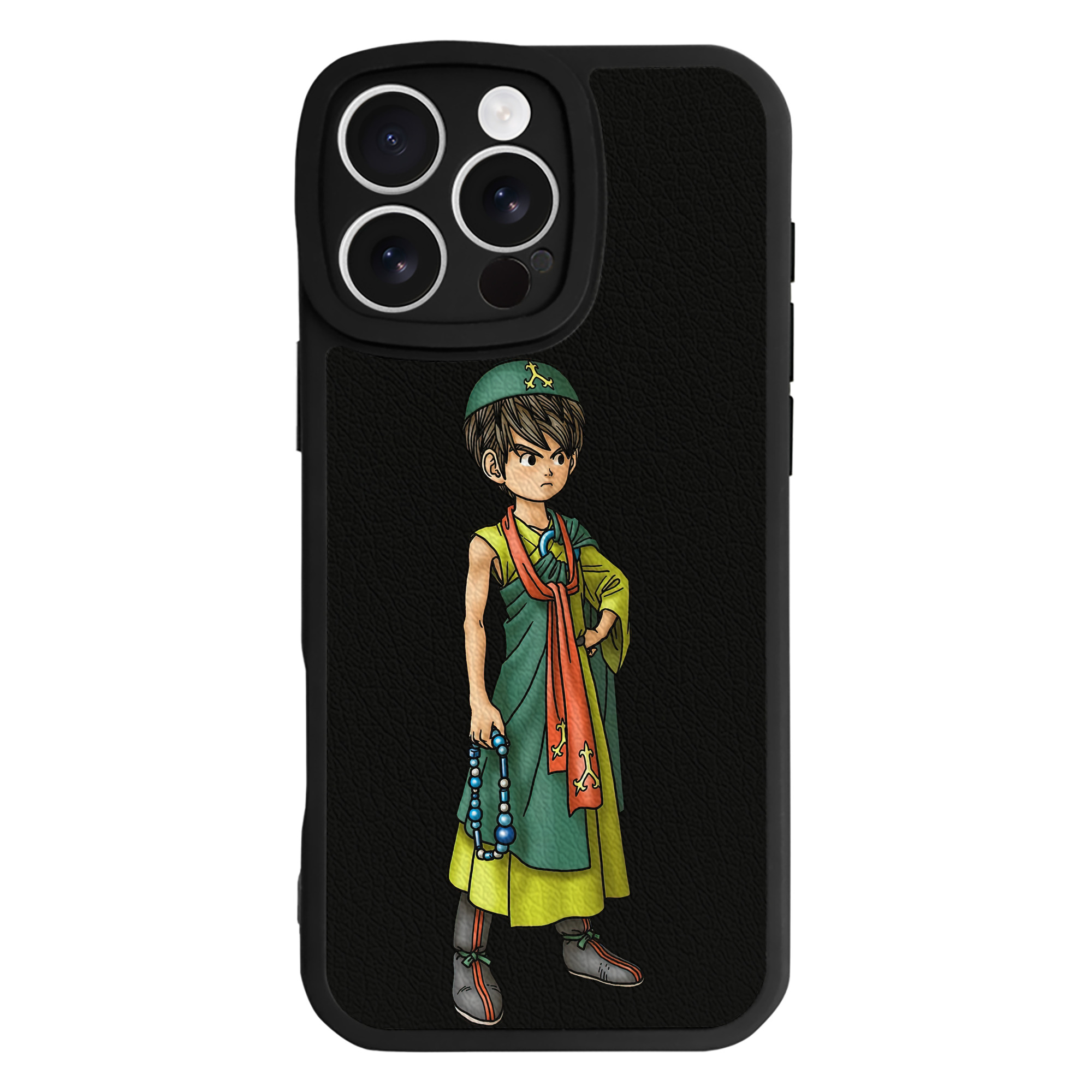（画像用） ドラゴンクエスト Doragon Kuesuto Dragon Quest 【iPhone 16シリーズ対応】シリコンスマホケース（レザー調） 材質：シリコン